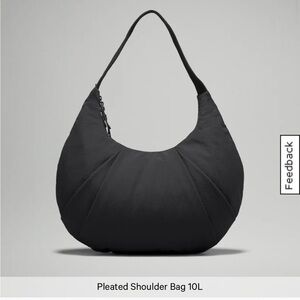 Lululemon Pleated Shoulder Bag in black NWT